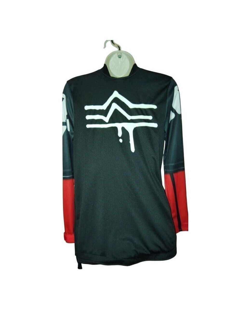 Fortnite XLord Long sleeve Shirt Teen Spirit Costume Black and Red